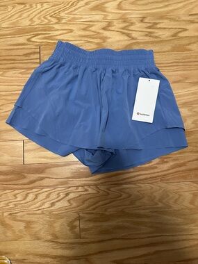 lululemon athletica Shake It Out Periwinkle Blue Layered Athletic Shorts